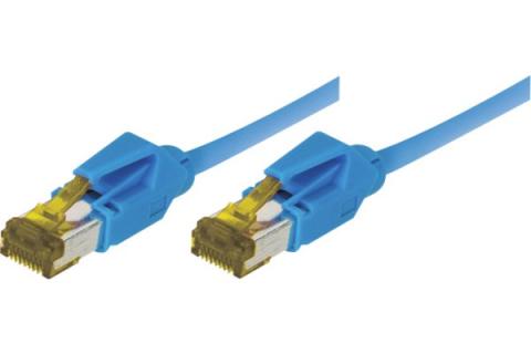 Cordon RJ45 sur câble catégorie 7 S/FTP LSOH snagless bleu - 0,3 m