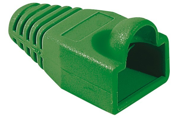 Manchon RJ45 vert snagless diamètre 6,5 mm (sachet de 10 pcs)