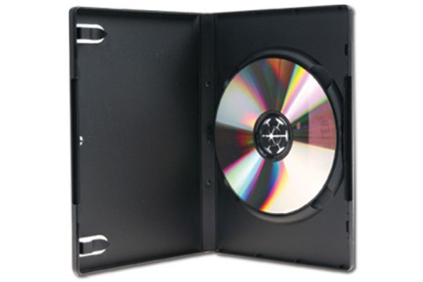 Boitier dvd std noir 1 dvd pack 5