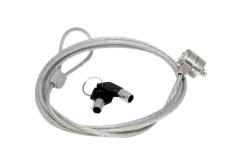 MOBILIS C&acirc;ble de s&eacute;curit&eacute; &agrave; cl&eacute; - 1.8 m - Gris