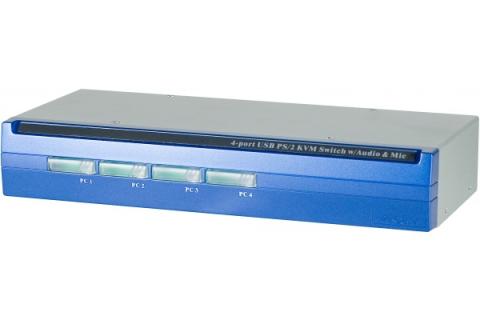 Kvm 4 ports combo VGA-USB/PS2 audio + cable