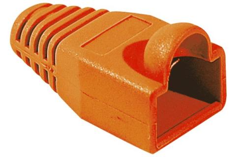 Manchon RJ45 orange snagless diamètre 5,5 mm (sachet de 10 pcs)