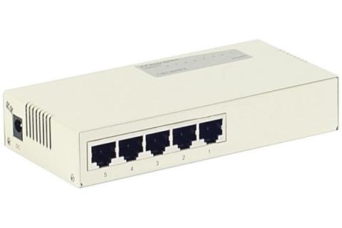 Switch Métal Réseau Ethernet - 5 ports 10/100