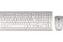 CHERRY Pack clavier & souris DW 8000 Sans fil Argent/Blanc