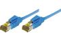 Cordon RJ45 sur câble catégorie 7 S/FTP LSOH snagless bleu - 0,5 m